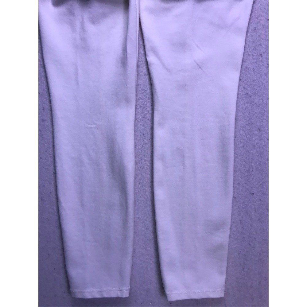WHBM Skinny Ankle Pants Womens 4 White Zipper Pockets Stretch - Picture 11 of 14